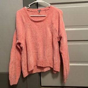 charlotte russe, pink sweater, large